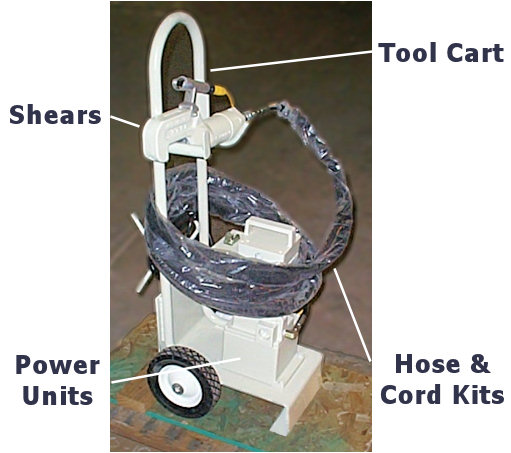 Vale 2 wheel cart for high pressure shears