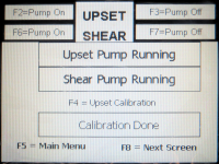 VU5B Upset Tester Screen 1